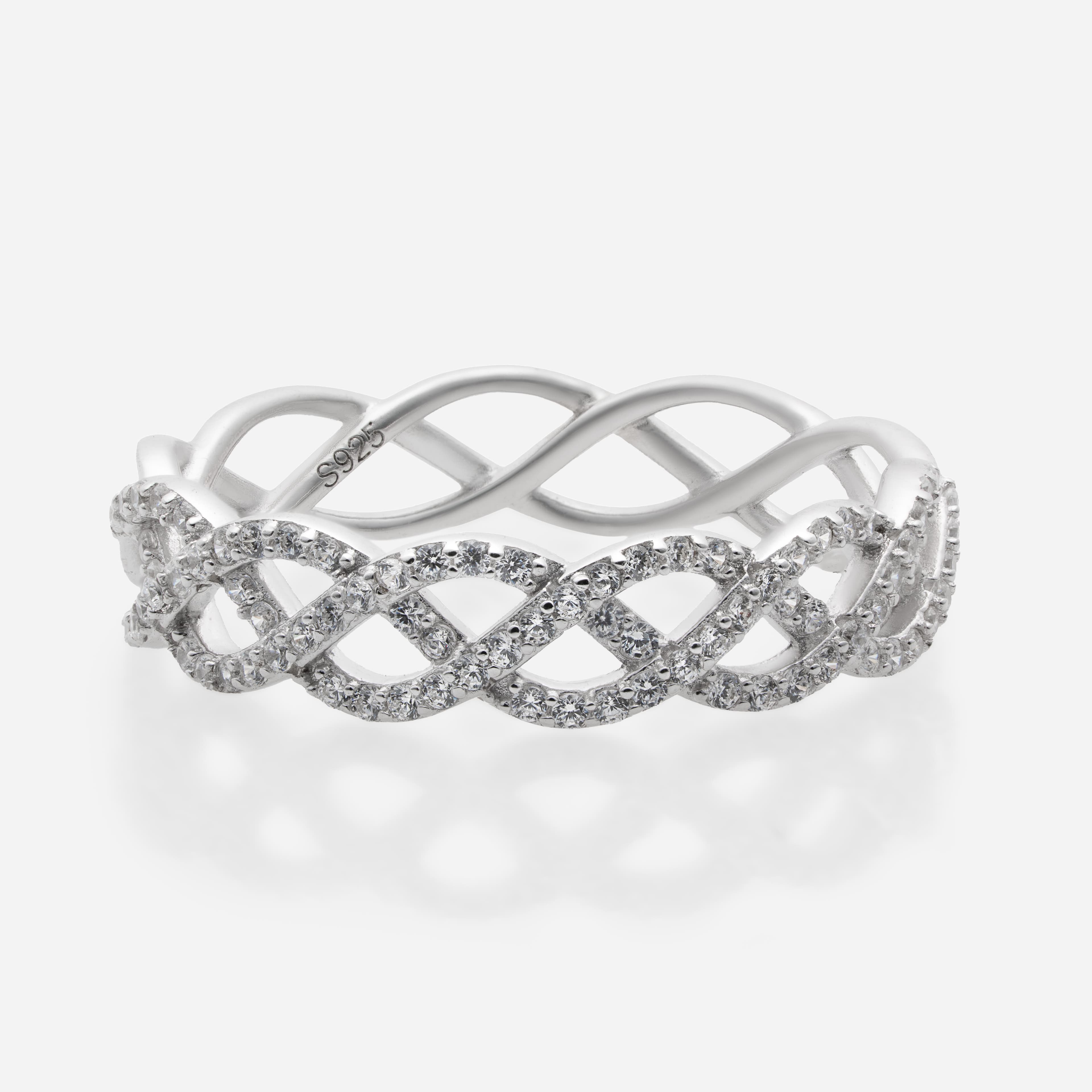 Tressé Pavé Ring