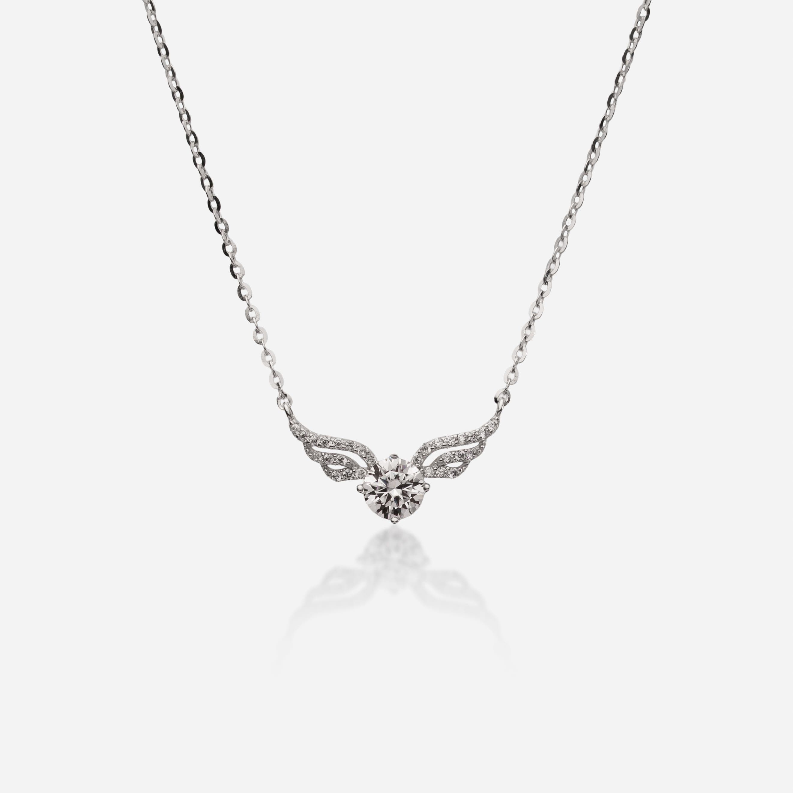 Aile d'Ange Solitaire Necklace
