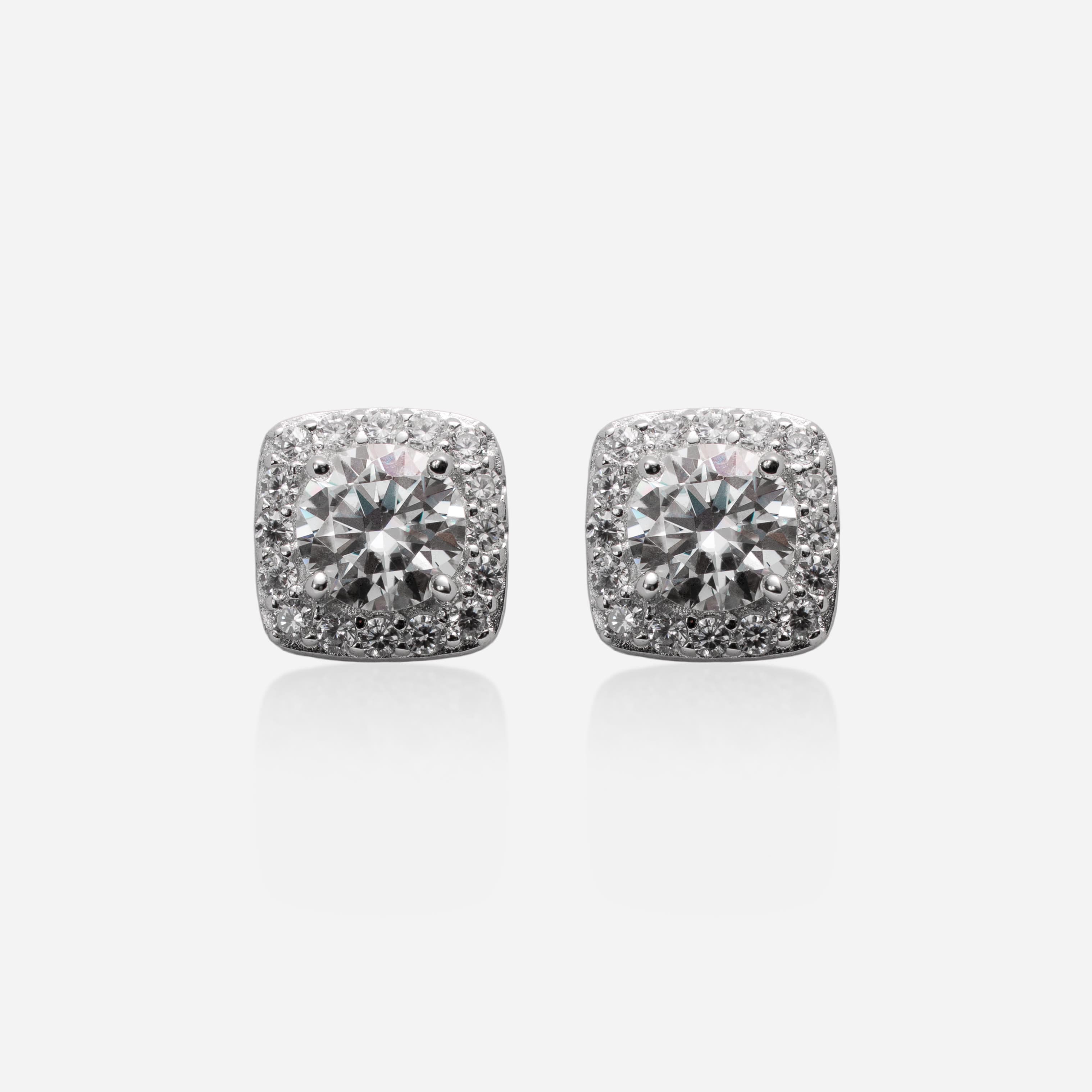 Coussin Halo Stud Earrings