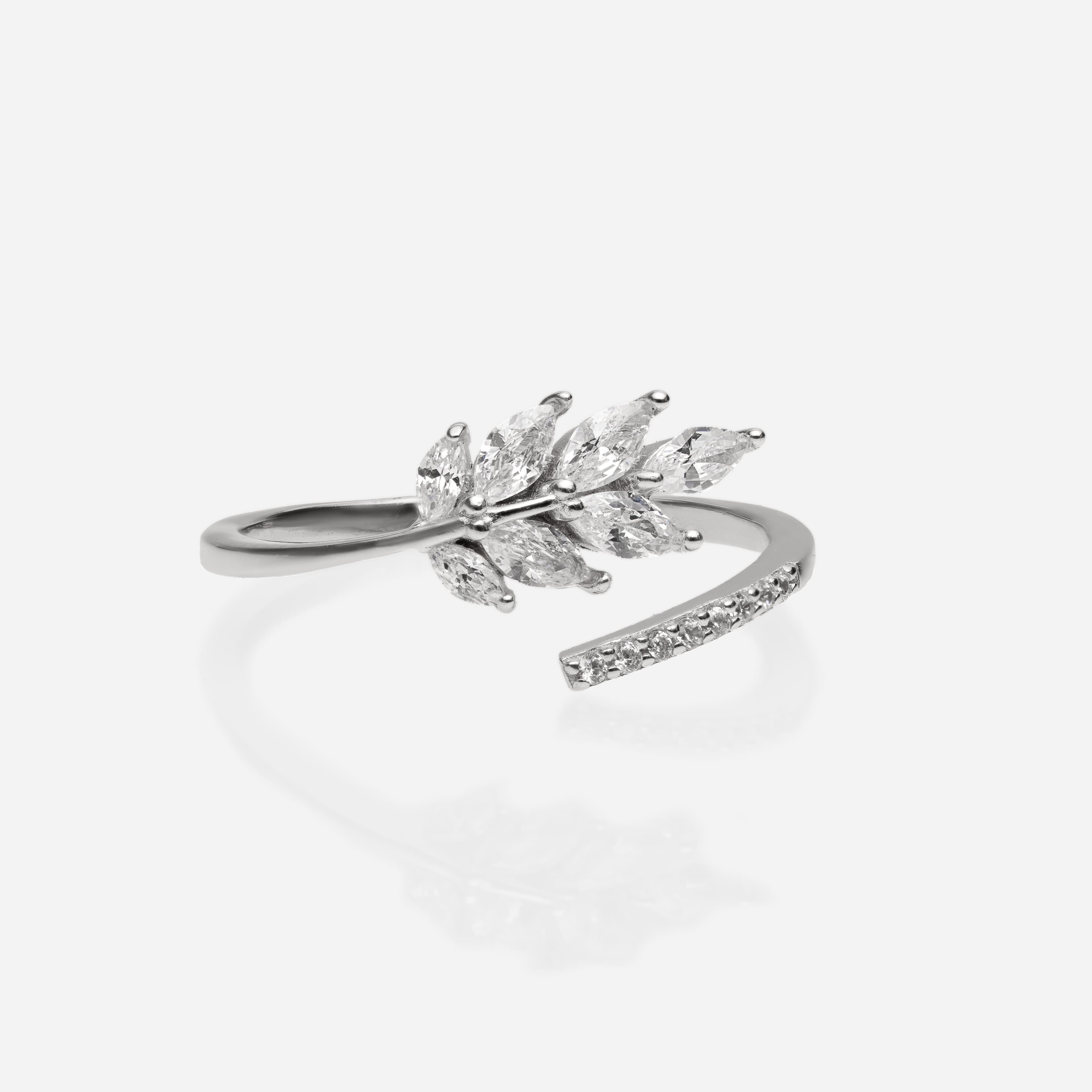 Feuille Bypass Open Ring