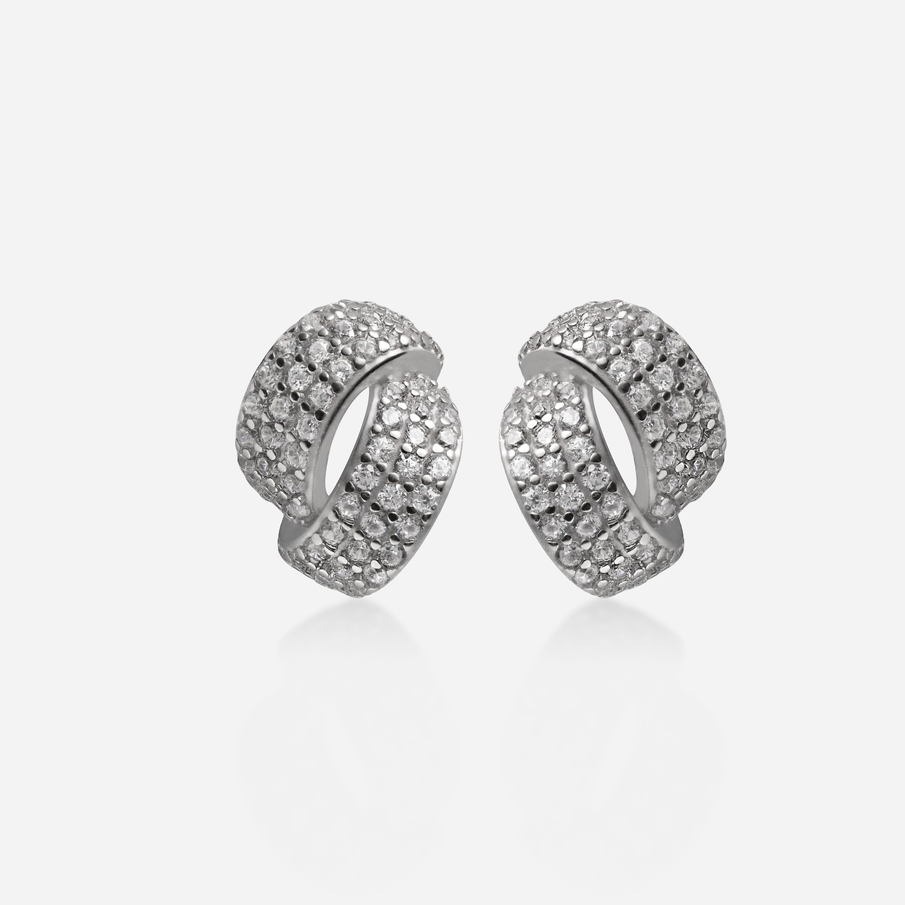 Éclat Pavé Huggie Earrings