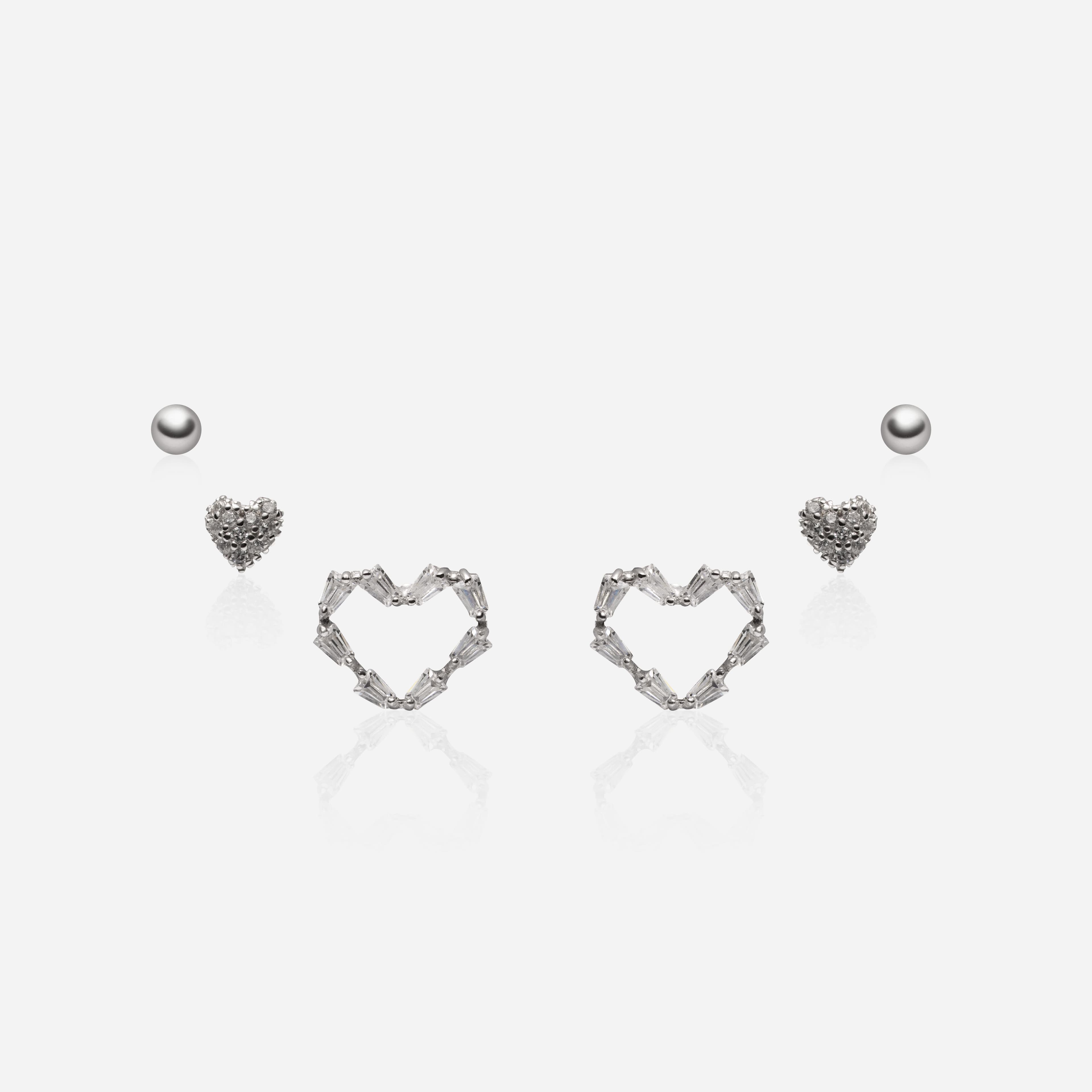 Amour Trio Earring Set